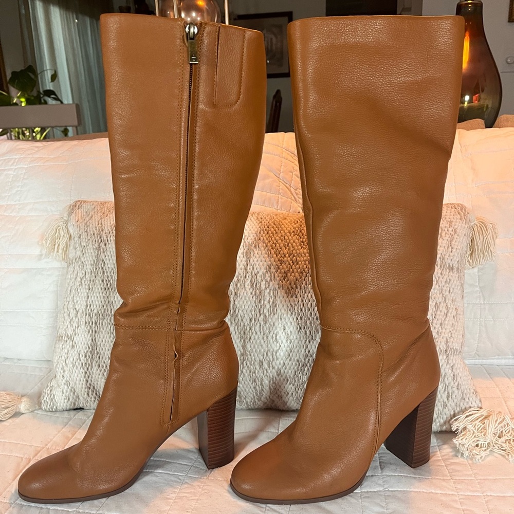 Kenneth Cole New York Justin Block Heel Boot Size 9 NEW